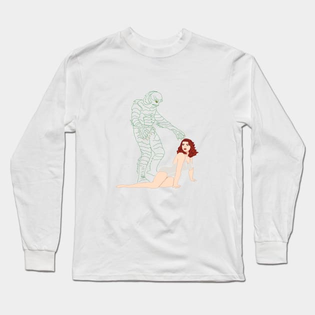 Creature vs Julie Long Sleeve T-Shirt by Econoclash